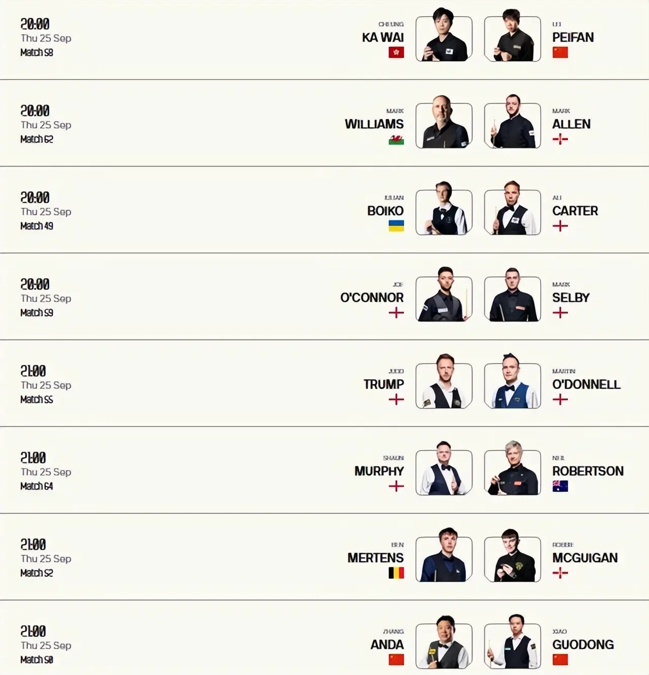 相当硬, 届时将会决, 雷佩凡和张